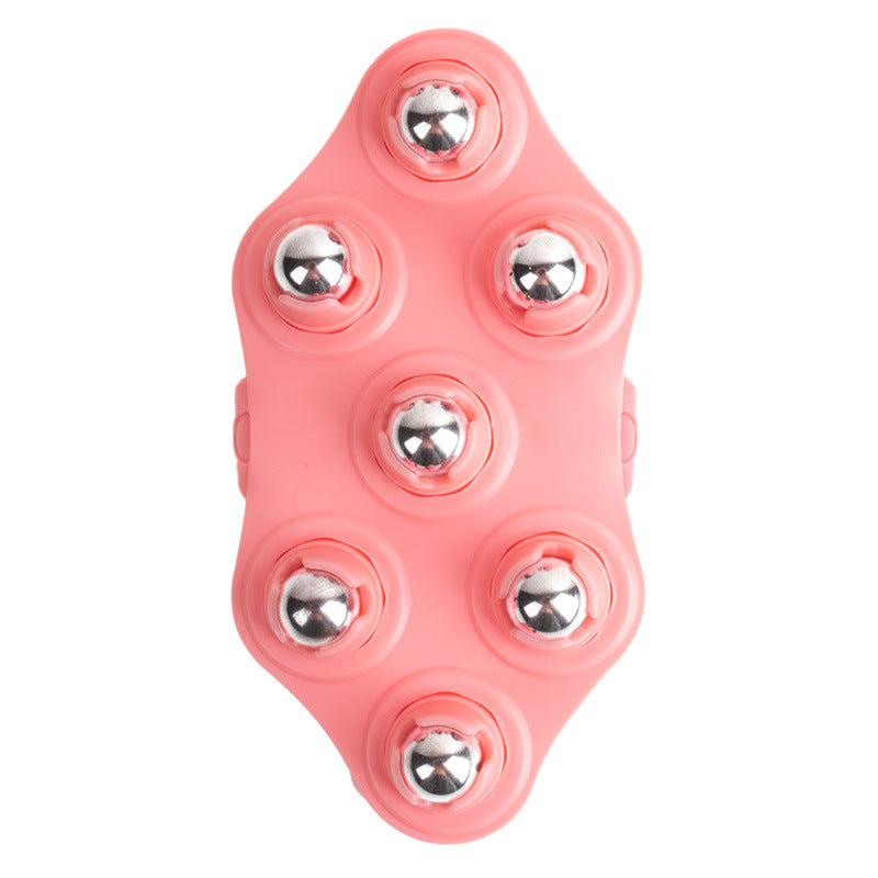 Seven-bead massager roller meridian brush