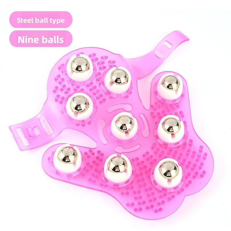 Seven-bead massager roller meridian brush