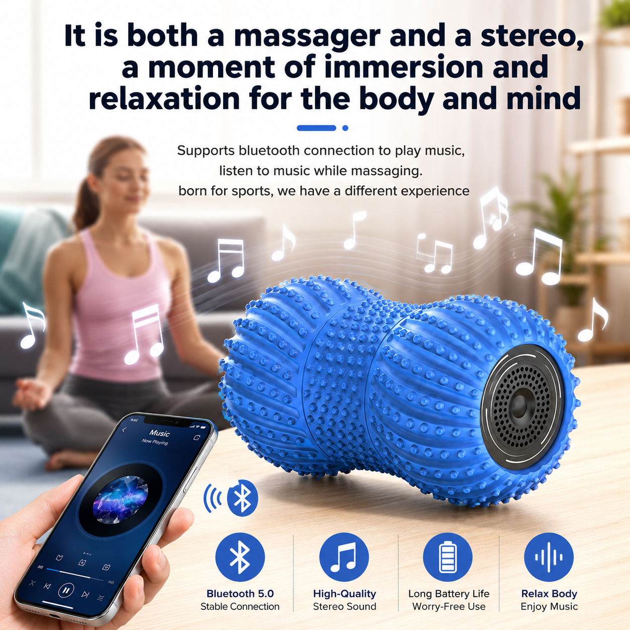 Yoga Massage Roller Muscle Recovery Tool - Oventis Life