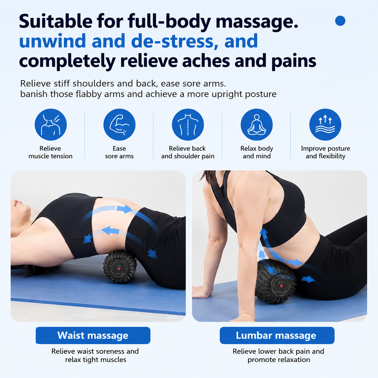 Yoga Massage Roller Muscle Recovery Tool - Oventis Life