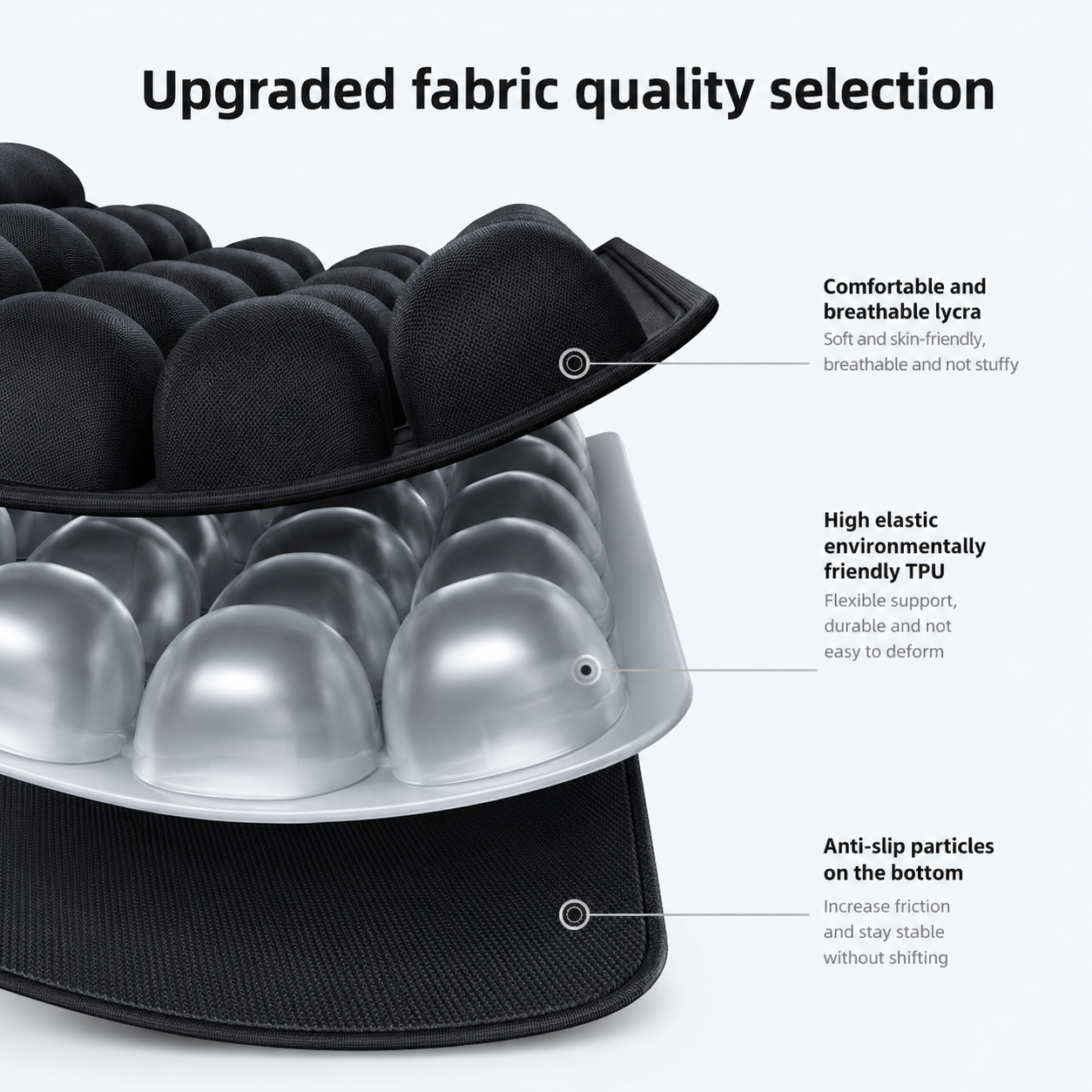 Air Pressure Relief Seat Cushion for Office and Car
