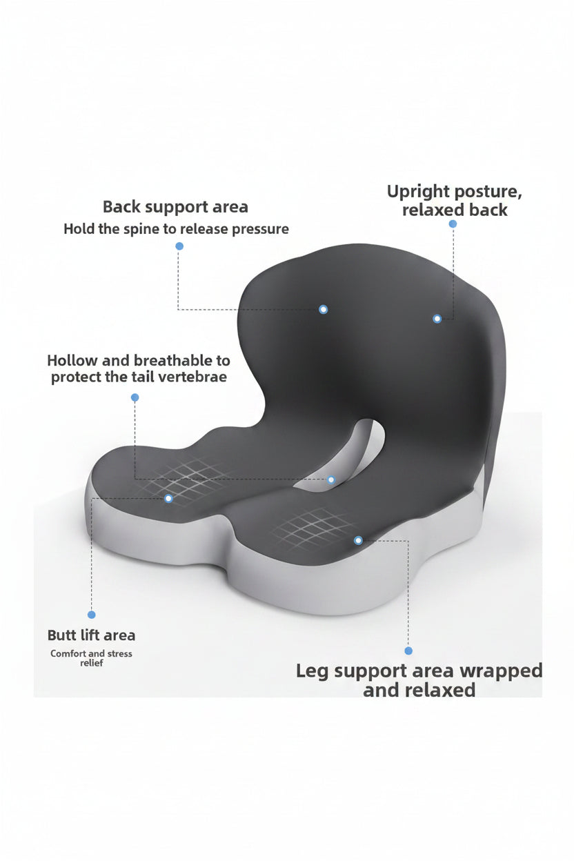 Memory foam integrated seat cushion backrest